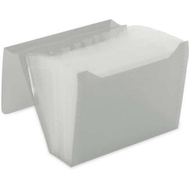 Imagem de Pasta Sanfonada Plástica Duplicata 12 Divisões NEW Line Cristal - Poli