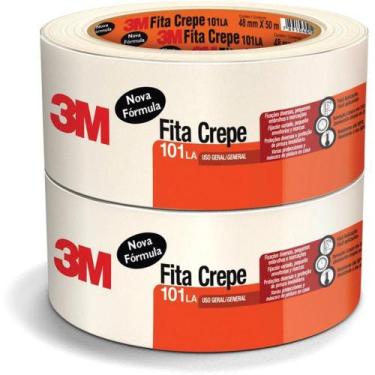 Imagem de Fita Crepe Escolar 3M 101 48MM X 50M - Pacote com 2 Unidades
