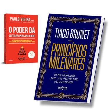 Imagem de Kit 2 Livros, Tiago Brunet Princípios Milenares + O Poder Da Autorresp