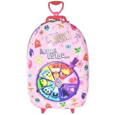 Imagem de Mochila Infantil com Rodinha Divertidamente Roleta Rosa - Maxtoy