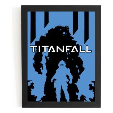 Imagem de Quadro Game Titanfall Fall Arte Simplista Poster Moldurado - Fanarte