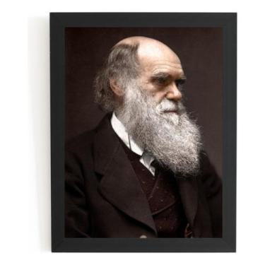 Imagem de Quadro Decorativo Charles Darwin Arte 42x29cm - Fanarte