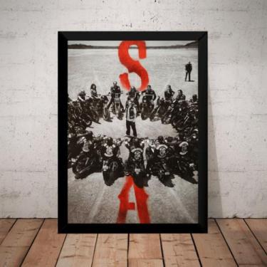 Imagem de Quadro Serie Sons Of Anarchy S.o.a Poster Moldurado - Fanarte