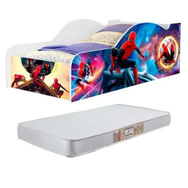 Imagem de Mini Cama Homem Aranha Com Colchão Incluso - MOVEIS VG
