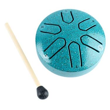 Imagem de Mini Tambor Handpan de 6 Tons - Instrumento de Percussão Ideal para Iniciantes para Adultos e Crianças - Música de Meditação e Cura - Tambor de Língua de Aço Etéreo Em Várias