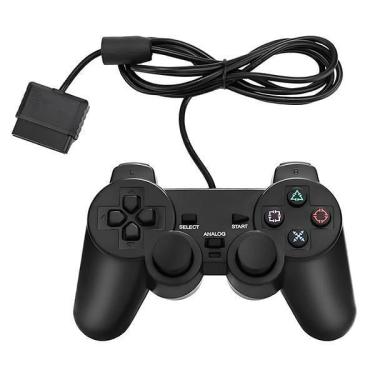 Imagem de Manete De Ps2 Dualshock Wired Controle Analógico Preto