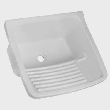 Imagem de Tanque Simples para Lavar Roupas 15L Astra Branco