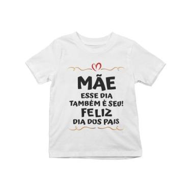 Imagem de Camiseta Infantil Super Mãe Dia dos Pais Pães Mães Branca - Del France