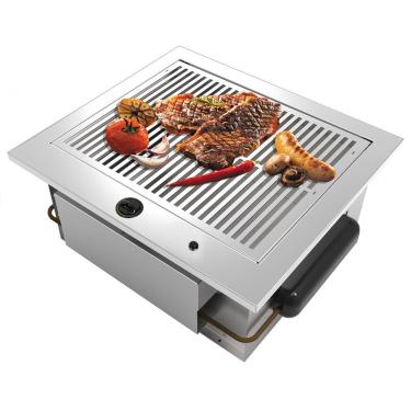 Imagem de Churrasqueira A Gás Natural De Embutir Saro Chegn