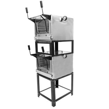 Imagem de Forno Roma Venâncio 60 Cm De Lastro A Gás Duplo Inox Com Pedra Refratária Firidi60