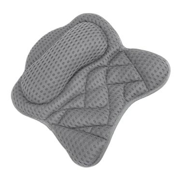 Imagem de Generic Travesseiro de Banho, Banheira na Banheira Repouso de Máquina Lavável Almofada de Spa para Imersão (Cinza)