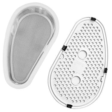 Imagem de W10828351 Substituição de filtro de fiapos para secadora compatível com lavadora empilhável Ken-more Whirl-pool W10828351 Filtro e tampa de secador atualizados substitui 8531964 8531967 AP5985829 por