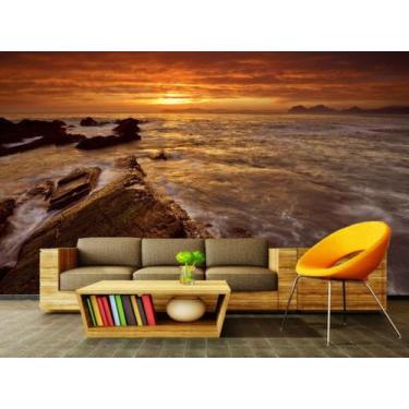 Imagem de Papel de Parede Painel Fotográfico Praia 67 -1,00 X 1,00 - Voce Decora
