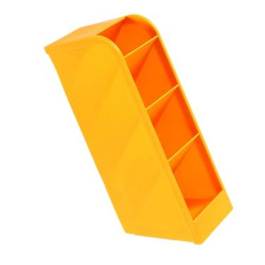 Imagem de LiebeWH Suporte de Lápis Inclinado, Plástico Com 4 Compartimentos, Organizador de Mesa Ergonômico Com Inclinação de 45 Graus para Escola de Escritório Em Casa