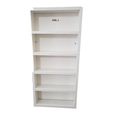 Imagem de Expositor Esmalte  Branco Tx 64X30X0,6