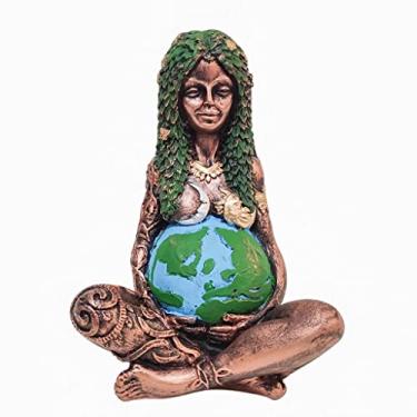 Imagem de Gaia mãe terra Deusa estatua Geia Gaea Ou Gé em Resina 14,5 cm