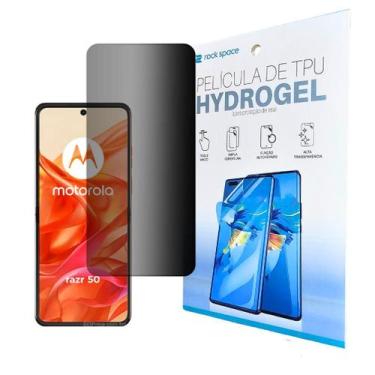 Imagem de Película Fosca de Privacidade Interna para Motorola Razr 50 - Rock Spa