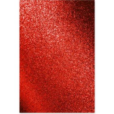 Imagem de EVA Glitter Adesivado AM - Vermelho (05UN) - Art & Montagem