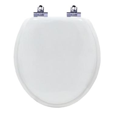 Imagem de Tampa De Vaso Almofadada Com Amortecedor Ravena Branco Para Vaso Deca