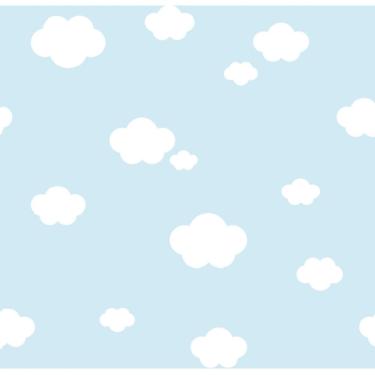 Imagem de Papel De Parede Treboli Azul Nuvens 5871 - Rolo 10m X 0,53m