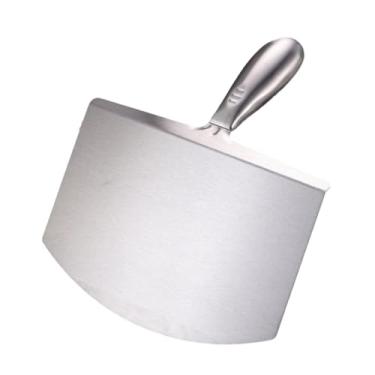 Imagem de WeiLaiKeQi Espátula de aço inoxidável, ferramenta para aplicação de massa, espátula para projetos DIY, L Arc