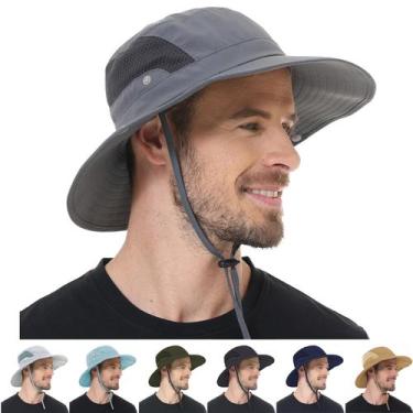 Imagem de Chapéu de sol Rosoz com proteção UV de aba larga para homens e mulhere