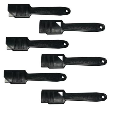 Imagem de SELLER Kit com 6 Estiletes PA-150 Seller Profissional para Caixas de Papelão – Corpo em PSAI Super Resistente, Lâmina Retangular em Aço Carbono 4 Lados Afiados, Corte Seguro e Preciso