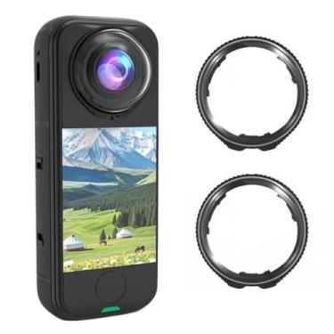 Imagem de Coyktonty Protetor de lente/capa protetora de lente para Insta360 X4 Air, dureza 9H alta transmitância, à prova d'água à prova de poeira (vidro óptico)