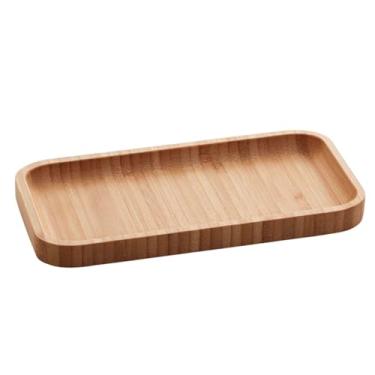 Imagem de Bandeja Bambu Petisqueira Decorativa Mesa Lavabo 28cm Mek