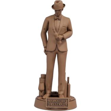 Imagem de Estátua Malandro da Estrada Imagem Umbanda Candomblé (Cor Madeira)