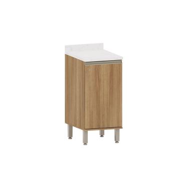 Imagem de Balcão de Cozinha com Tampo 40cm 1 Porta Diana Luciane Móveis