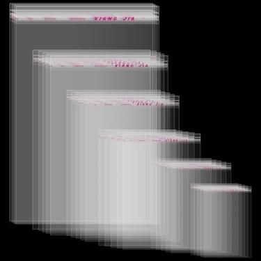 Imagem de Geyoga Pacote com 600 sacos de plástico transparente para violoncelo, 6 tamanhos, saco de celofane autoadesivo resselável para biscoitos doces embalagem decorativa (5 x 8,3 x 10,5 x 16,5 x 17,6 x 24,9