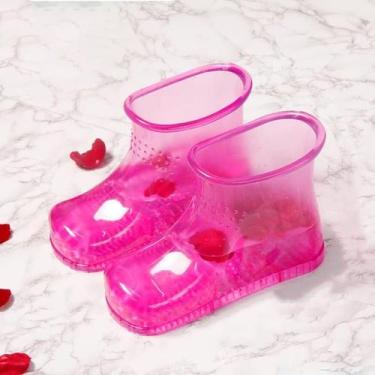 Imagem de Sapatos de massagem portáteis e móveis Foot Soaker WMHYLYH, vermelhos