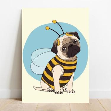 Imagem de Placa Decorativa Pug - TaColado, 40x60cm