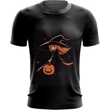 Imagem de Camiseta Dryfit Bruxa Halloween Laranja Festa 1 - Kasubeck Store®, INF