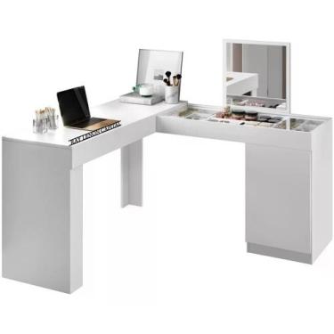 Imagem de Escrivaninha Penteadeira De Canto 3003023 Branco MBL - Mobler, Branco