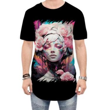 Imagem de Camiseta Longline Mulher de Rosas Paixão 5 - Kasubeck Store®, P