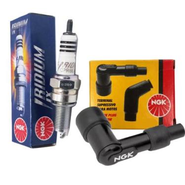 Imagem de Kit Vela Iridium E Cachimbo Pcx 150 2019 A 2022 Ngk