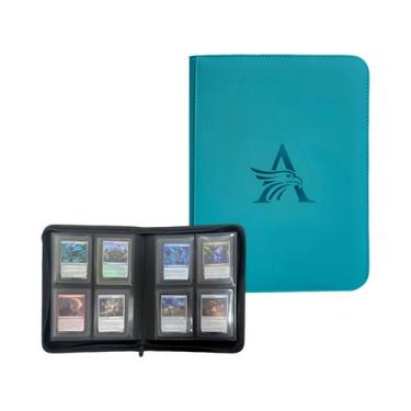 Imagem de Binder De Cartas Black TopLoader Com 4 Bolsos E Capacidade Para 160 Ca