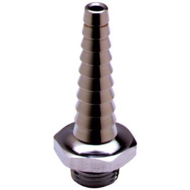 Imagem de T&S Brass Saída B-0198 com ponta serrilhada/extremidade da mangueira e entrada macho Npt de 9,5 mm (3/8")