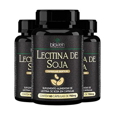 Imagem de Kit 3 Lecitina de Soja 60 Cápsulas Softgels Bioklein
