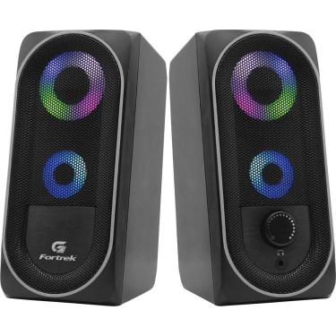 Imagem de Caixa De Som Para PC Gamer 2.0 Fortrek Black Hawk RGB P2 6w 