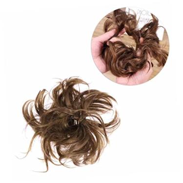 Imagem de IWOWHERO acessórios de cabelo para mulheres extensão de rabo de cavalo grampo de cabelo de franja presilhas de cabelo coque de peruca coque extensor cosplay pão rabo de cavalo falso