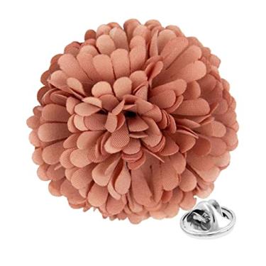 Imagem de Vittorio Vico Alfinete de lapela de flor de cravo formal masculino premium - Boutonniere para homens, broche, 2.5" (6.36CM), Poliéster, Não aplicável