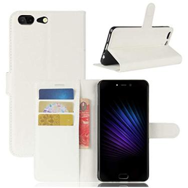 Imagem de LEAGOO T5 Capa, carteira flip de couro PU premium com compartimento para cartão, suporte e fecho magnético [capa interior TPU à prova de choque] Compatível com LEAGOO T5