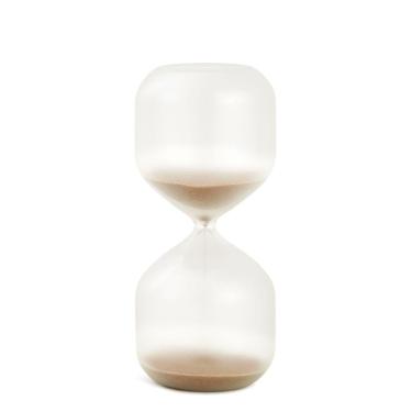 Imagem de Ampulheta Decorativa em Vidro Fosco Areia Marrom 15 Minutos 15cm 18335 Mart