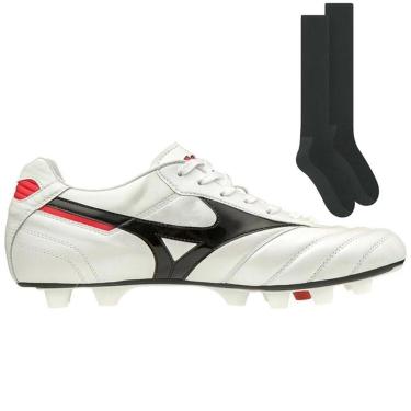 Imagem de Kit Chuteira Campo Mizuno Morelia II Japan + Par-Masculino