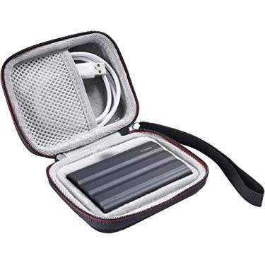 Imagem de AONKE Bolsa de viagem rígida de substituição para Samsung T7 Shield / T9 1TB 2TB SSD portátil externo unidade de estado sólido (preto)