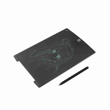 Imagem de Tablet de Desenho, Bloco de Desenho Com Caneta 12ich Prancheta para Escrever, Desenhar, Rabiscar, Rascunho de Escritório, Registros de Reuniões (Preto)