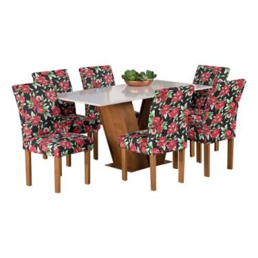 Imagem de Kit 6 Capas Cadeira Jantar Spandex Luxo Decoração Elegante - IBITINGA 